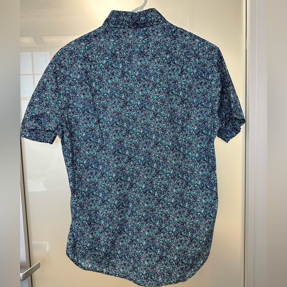 Bonobos Slim fit blue floral print button up size Small - Picture 4 of 4